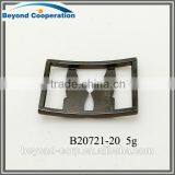 20mm High Quality Black Powder Coated Metal Zinc Alloy Shoes Buckle Accessories thumbnail-4