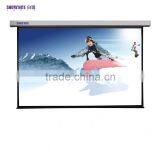 16:9 100" Matt White Motorized Projector Screen