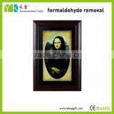 High quality Eco-friendly handmade Mona Lisa activated carbon Wall Hanging Picture handicraft