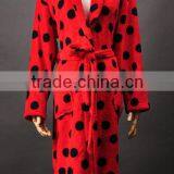 Printed Micro Coral Fleece Bathrobes for Man and Women thumbnail-1