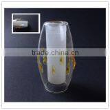 Hot Sale!china Supplier Double Wall Amber Glass Lamp Shade G9 Screw Chandelier Clear Cheap Glass Lamp Cover thumbnail-5