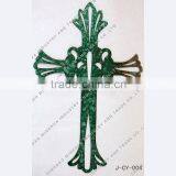 Laser Engraved Plate Cross in Garden thumbnail-1