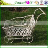 Wholesale High Quality White Wrough Iron Plant Pot For Home Patio Garden Backyard I24M TS05 G00 X00 PL08-5072