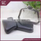 Leather Box Clutch Frames With Flower Knob Gunmetal Clutch Frame thumbnail-2