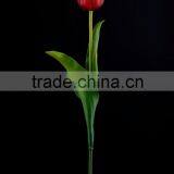 42 cm PVC Real Touch Tulip Spray With 2 Leaves Artificial Flower thumbnail-3