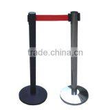 Black Iron Queue Barrier for New Design, High Quality Stainless Steel Railing Stand