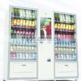 Mixed Combo Snack Bottle Drink Can Beer Milk Vending Machine Super Large With Large Capacity With Touch Screen and Bill Card Pay