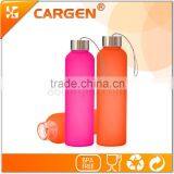 High Tech Colorful Frosted Eco Glass Drink Bottle thumbnail-3