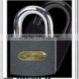 Iron padlock and grey or colour plated (012)
