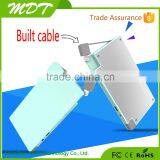 Amazing New Products on China Market 4000mah Built in Cable Power Bank for Mobile Phones