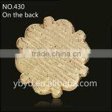 2016 Wholesale Garment Accessories Custom Bridal Crystal Beaded Neckline Sash Belts Rhinestone Applique thumbnail-3