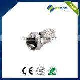 Nickel Plating Alloy Zinc rf Connector RG6 f Male Connector