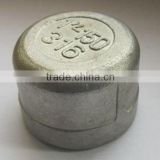 stainless steel cap 1/8-4 inch pipe fittings China DIN NPT PT PS