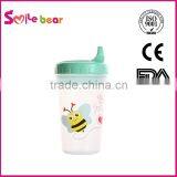 Baby Plastic Drinking Cup With Lid/cover and Handle thumbnail-1