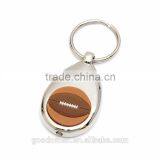 China Supplier Wholesale High Quality Custom Promotional Metal Keychain/Football Keyring