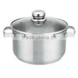 2015 High Body Stainless Steel Hot Pot With Glass Cover as Seen on TV thumbnail-1