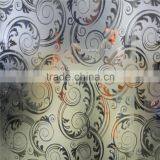 Titanium Acid Etched Pattern Glass ,acid for Glass Etching, Flower Design Glass Etching