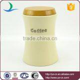 Wholesale Ceramic Modern Food Storage Jars With Wooden Lid thumbnail-2
