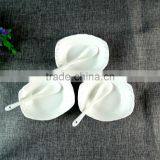 Corporate Gift 2016 3pcs White Ceramic Bowl With Spoon Set In Gift Box thumbnail-1