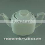 Wholesale Cheap Ceramic Teapot With Infuser, White Ceramic Tea Pot thumbnail-1