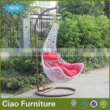 Outdoor Hanging Basket Rattan Swing Chair thumbnail-1