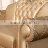 Genuine Leather Sofa Stainless Steel Base Top Grain Leather Sofa Furniture SF017 thumbnail-4