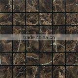High Quality Dark Emperador Marble Mosaic Tiles For Bathroom/Flooring/Wall Etc & Best Marble Price