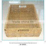 Small Rectangle Sea Grass Basket &straw Basket thumbnail-1