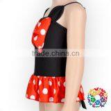 Bling Bling Beachwear Bikini Big Knot Bow Swimwear White Polka Dots Baby Girl Swimsuit thumbnail-6