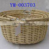 Removable Handle Round Willow Basket thumbnail-1