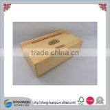 Wooden Double Bottle Wine Crate, Case, Box ,with Silk Printing Logo CN thumbnail-2