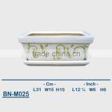 Vietnamese Ceramic Hand Carved Bonsai Mini Flower Pot BN-M025 thumbnail-1