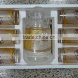 JK035 7pcs Glass Drinking Set With Deco thumbnail-3