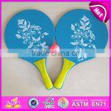 2016 Cheapest Baby Wooden Wooden Beach Racket ,fashion Kids Wooden Beach Racket W01A099 thumbnail-1