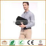 Laptop Case, PLEMO Nylon Lycra Fabric 14 Inch Laptop / Notebook Computer Case Briefcase Bag Pouch Sleeve, Black thumbnail-4