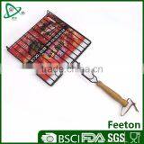 Non-stick Grill Rack With Wooden Handle thumbnail-1