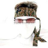 Camo Hats and Caps Green and Cream and Grey