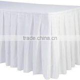 Accordian Polyester Table Skirt thumbnail-2