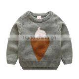 Children Boys Ice Cream Cotton Sweater Long Sleeve and O-neck for Winter thumbnail-3