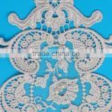 Eco Friendly Design Champagne Floral Embroidery Lace Applique thumbnail-3