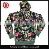 New Style Young Men Flower Printing Sleeve Autumn Hoody Jacket thumbnail-5