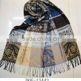 2017Fashion Classic Top Sold China Wholesale Jacquard Paisley Flroal Geometric Rayon Scarf thumbnail-3