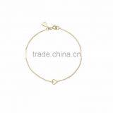 Gold Plated Designer Texture Heart Bracelet thumbnail-1