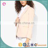 Latest Blazer Design Women Office Lady Pink Custom OEM Jacket, Woman Clothing thumbnail-2