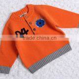 Round Neck With Buttons Boys Pullover Sweater Factory Price thumbnail-1