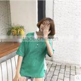 Printed 2017 Easing Back Polo Collar Short Sleeve T-shirt thumbnail-3