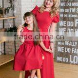 Mom And Daughter Dress Matching Women Maxi Size Gown Girls Party Dresses thumbnail-1