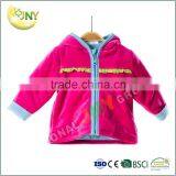 Best Design Plain Winter Hodded Red Baby Girl Coats Wholesale thumbnail-1