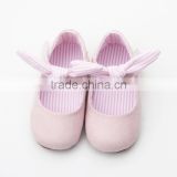 Pink fabric baby handmade non-slip sole baby Girls shoes