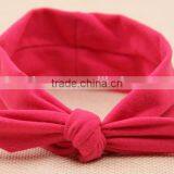 Solid Color Bow Style Cotton Kids Headband, Kids Cotton Fabric Headband thumbnail-6